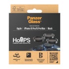 PanzerGlass iPhone 15 Pro / 15 Pro Max Hoops Camera Lens -panssarilasi, takakameroille, black metal