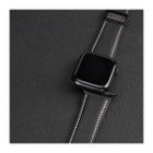 Dux Ducis YA Series Apple Watch 42 / 44 / 45 / 46 / 49 mm -nahkaranneke, Musta