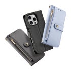 Dux Ducis Lawa iPhone 16 Pro Max lompakkokuoret irrotettavalla magneettikuorella, Musta