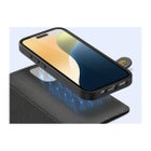 Dux Ducis Lawa iPhone 16 Pro Max lompakkokuoret irrotettavalla magneettikuorella, Musta