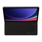 Samsung Book Cover Keyboard Slim Galaxy Tab S9 / S9 FE / S10 FE / S10 Lite -suojakuoret n&auml;pp&auml;imist&ouml;ll&auml;, Musta