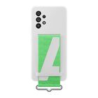 Samsung Galaxy A53 5G Silicone Cover with Strap -suojakuori, Valkoinen