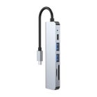 Tech-Protect V4-HUB 6-in-1 -telakka, Harmaa