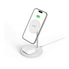 Tech-Protect QI15W-A39 2-in-1 MagSafe-latausteline, Valkoinen