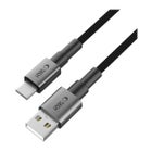 Tech-Protect Ultraboost DNA USB-A / USB-C 15W -kaapeli, Harmaa 100 cm