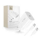 Tech-Protect NC20W PD USB-C -verkkolaturi ja latauskaapeli, Valkoinen