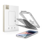 Tech-Protect Quick Set+ iPhone 13 / 13 Pro / 14 / 16e / 17e -panssarilasi asennustelineell&auml;, Yksityissuoja (2-pack)