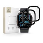Tech-Protect Glass Ring Apple Watch Ultra -panssarilasi, Mustat reunat (2-pack)