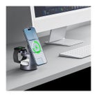 Tech-Protect Qi2.2-25W 3-in-1 MagSafe latausasema, Harmaa