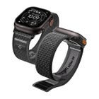 Spigen Athlex Air 2 Apple Watch 44 / 45 / 46 / 49 mm -ranneke, Musta/harmaa