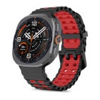 Tech-Protect Iconband Pro Galaxy Watch Ultra / Watch Ultra2 -ranneke, Musta/Punainen