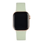 iDeal of Sweden Apple Watch 42 / 44 / 45 / 46 / 49 mm Silicone Band -ranneke, Koko S-M, sage green