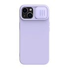 Nillkin iPhone 14 Plus CamShield Silky Silicone -suojakuori, Violetti