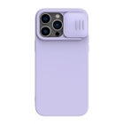 Nillkin iPhone 14 Pro Max CamShield Silky Silicone -suojakuori, Violetti