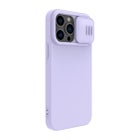 Nillkin iPhone 14 Pro Max CamShield Silky Silicone -suojakuori, Violetti