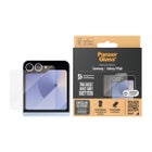 PanzerGlass Galaxy Z Flip7 FE / Flip6 5G -panssarilasi ilmoitusn&auml;yt&ouml;lle, Kirkas