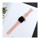 Vahva silikoniranneke Apple Watch 42 / 44 / 45 / 46 / 49 mm -&auml;lykellolle, Pinkki