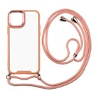 iPhone 12 / 12 Pro -suojakuori irrotettavalla kaulahihnalla, Pinkki
