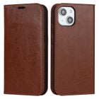 iPhone 15 Plus Lompakkokotelo, Nahkaa eri v&auml;reiss&auml;