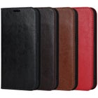 iPhone 15 Plus Lompakkokotelo, Nahkaa eri v&auml;reiss&auml;