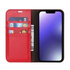 iPhone 15 Plus Lompakkokotelo, Nahkaa eri v&auml;reiss&auml;