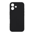 iPhone 16 silikonimainen TPU-kuori, Musta