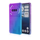 Nothing Phone (3a) Gradient Bumper TPU -suojakuori, Violetti/sininen