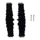 Yleissopiva Scrunchie-ranneke 20 mm -&auml;lykellolle, Musta