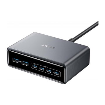 Anker Prime Desktop Charger 200W 2x USB-A / 4x USB-C -latausasema, Musta