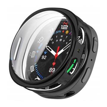 Tech-Protect Defense Galaxy Watch8 44 mm -suojakuori, Musta