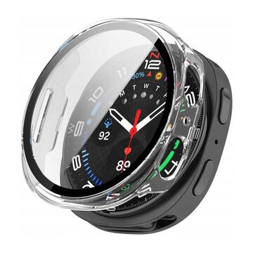 Tech-Protect Defense Galaxy Watch8 44 mm -suojakuori, Läpinäkyvä