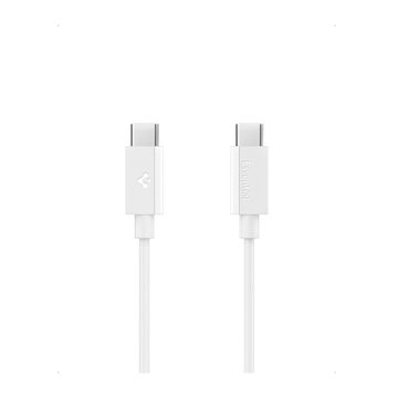 Spigen EB6020CC Essential 60W USB-C -kaapeli, Valkoinen 200 cm