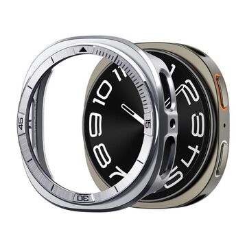 Spigen Bezel Tune Pro Diver Galaxy Watch8 44 mm -suojakuori, Hopea