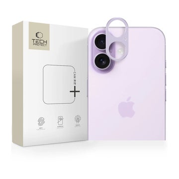 Tech-Protect Camalloy Fit+ iPhone 17 -takakameran suoja, Violetti