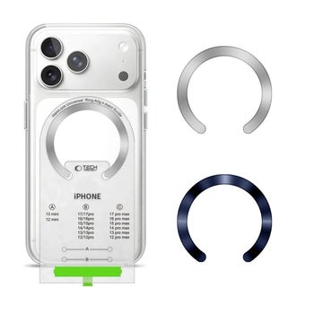 Tech-Protect magneettinen MagSafe-rengas, MMP-210, sininen/hopea