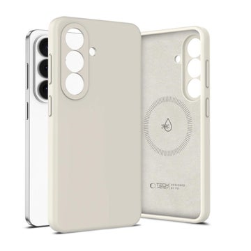 Tech-Protect Silicone MagSafe Galaxy S26 5G -suojakuori, Beige
