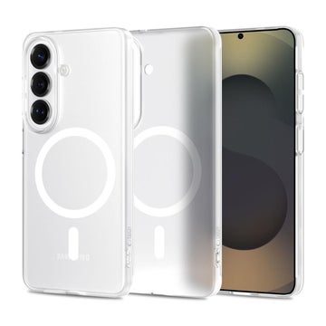 Tech-Protect Galaxy S26 5G Magslim MagSafe -suojakuori, L&auml;pikuultava valkoinen