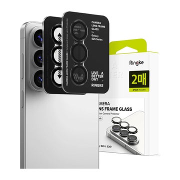 Ringke Camera Styling Samsung Galaxy S26 / S26 Plus 5G  -kehys takakameralle, Musta (2-pack)