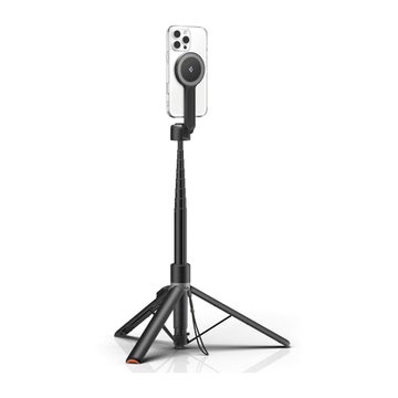 Spigen S581W Bluetooth Tripod MagSafe -selfiekeppi, Musta