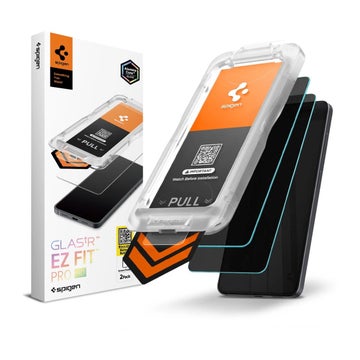 Spigen GLAS.tR ez FIT Pro Galaxy S26 Plus 5G panssarilasi, Yksityissuoja asennusapurilla (2-pack)