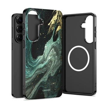 Tech-Protect Lamano MagSafe Galaxy A57 5G -suojakuori, Verde Aura