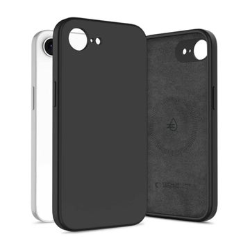 Tech-Protect Silicone MagSafe iPhone 16e / 17e -suojakuori, Musta