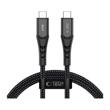 Tech-Protect UB11T Ultraboost 240W USB-C -kaapeli, Musta 100 cm