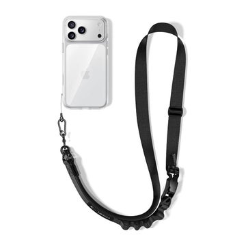 Tech-Protect C9S Rope Crossbody -kaulanauha, Musta