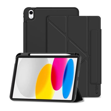 Tech-Protect SmartCase Pen Origami iPad 11" (2022 / 2025) -suojakotelo, Musta