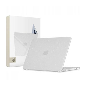 Tech-Protect Smartshell MacBook Neo 13" -suojakotelo kannettavalle, Glitter Clear