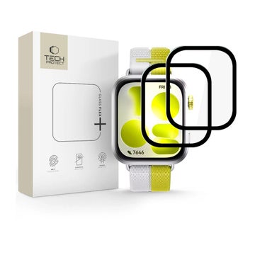 Tech-Protect Glass Flex Huawei Watch Fit 5 -hybridilasi, Musta (2-pack)