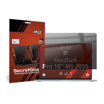 Grizz SecretGlass Apple MacBook Pro 16" -hybridilasi, Yksityissuoja