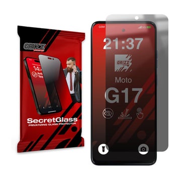 Grizz SecretGlass Motorola G17 / G17 Power 5G -hybridilasi, Yksityissuoja