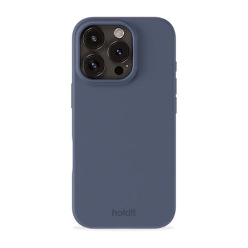 Holdit iPhone 16 Pro Max -silikonikuori, Pacific Blue